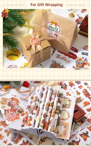 Holiday Sticker Book, Cartoon Stickers Book with Art Coated Paper Creative Activity Stickers for Adults, DIY Scrapbooking Phone Cases Laptops Party Gifts (Holidays) - Image 6