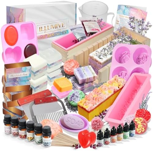 Illumive Deluxe Soap Making Kit - Soap Kit Includes All Soap Making Supplies. DIY Soap Making Kit. by Illumive