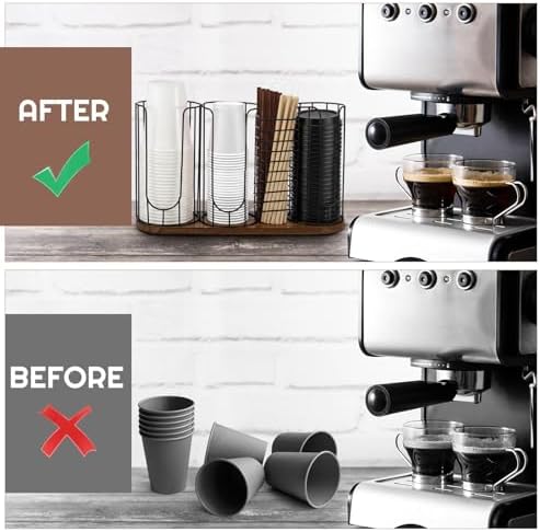 18oz Coffee Cup & Lid Dispenser with Base, 4-compartment Single, Color 1 - Image 4