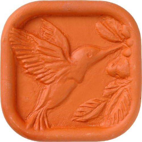 JBK Pottery Ceramic Clay Diffuser – Passive Aromatherapy Oil Diffuser for Essential Oils, Great Home Decor, Car & Office Desk, Patio Scent Warmer, Travel Size Gift, Small Mini Terracotta (Hummingbird) by JBKPottery