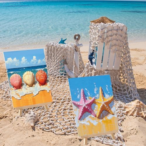 Sherr 12 Pcs Pre Drawn Canvas for Adults,Colorful Hawaii,8 x 10 Inch - Image 5