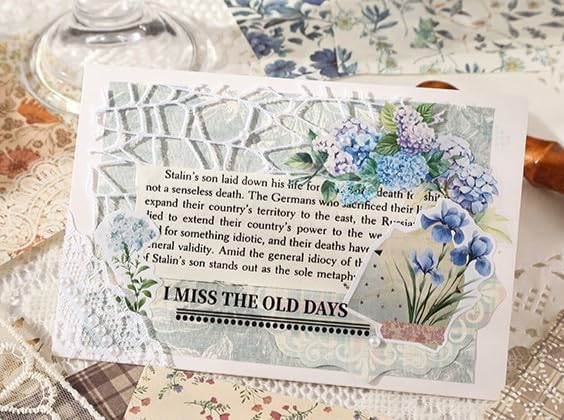 100 Pcs Scrapbooking Supplies Kit,Vintage Aesthetic Scrapbook Kit for Bullet Junk Journal,DIY Journaling Supplies,Style 7 - Image 5