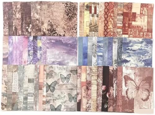 Alideco 180pcs Vintage Forest Garden Butterflies Scrapbooking Paper for Adults Journaling Supplies, Decorative Paper for Junk Journals (shenkeyinji) by Alideco