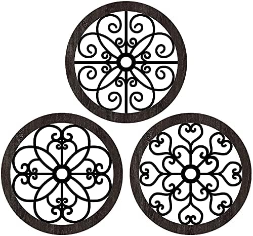 Blulu 3 Pcs Thicken Rustic Wall Decor, Wood Hanging Decor, Classic Style by Blulu