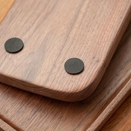 Vandroop Wood Serving Tray, Walnut Wooden Small Trays for Storage, Set of 2 - Image 6
