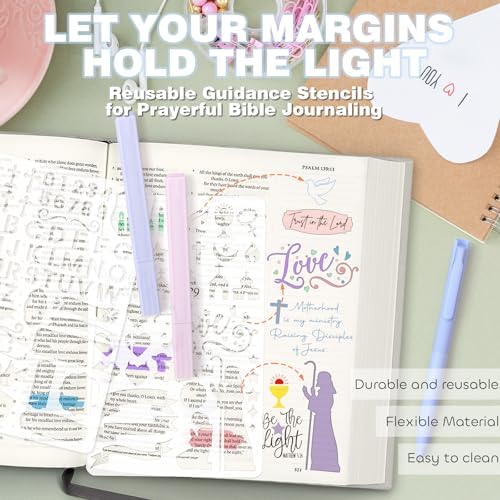 XKDOUS Bible Study Supplies, Bible Journaling Kit with Highlighters，Morandi - Image 3