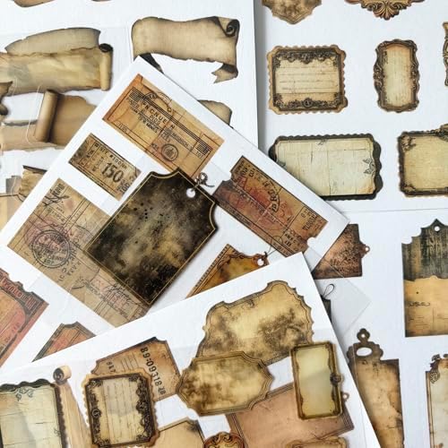 PET Washi Stickers for Journaling Supplies, Label Scrapbook Sticker Book by Kesari