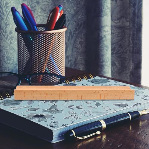 Hemoton Beech Wooden Desk Pen Organizer Tray for Office and Home - Image 4