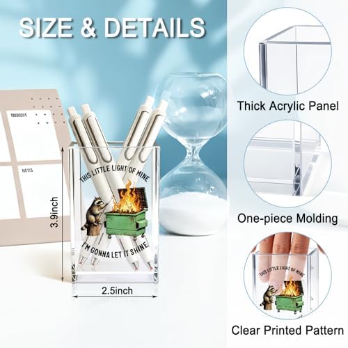 This Little Light Of Mine I'm Gonna Let It Acrylic Pencil Holder Cup - Image 2