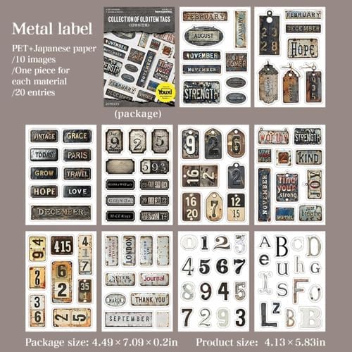 Journaling Stickers for Scrapbooking Supplies, Label Scrapbook Sticker Book - Image 2
