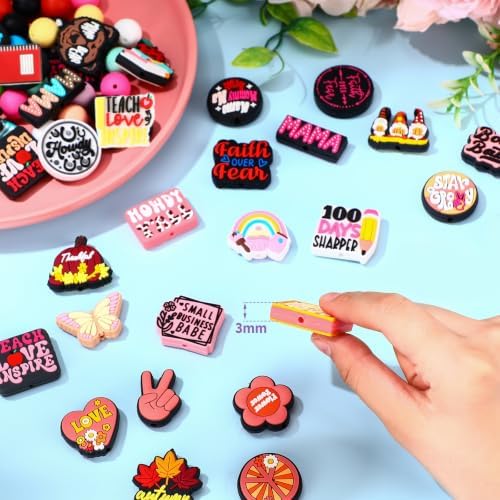 Humyoun 122 Pcs Beadable Pen DIY Kit with Silicone Beads, Cute Style - Image 5