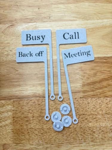 Desk Status Flag - Busy/on Call/Meeting/Back off - Focus Indicator for Home Office - Work from Home Desk Sign - Productivity Desk Accessory - PLA Material - Image 6