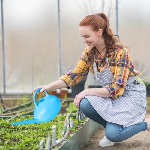 ZXJ Small Plastic Watering Can - 1/4 Gallon - for Home Plant Garden - Blue - Image 5