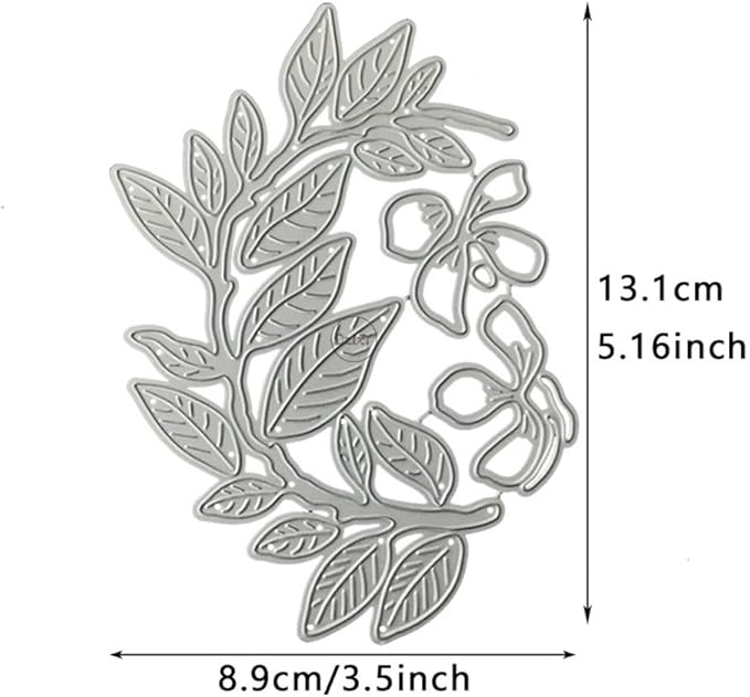DzIxY Patchwork Tree Branches Leaves and Flowers Metal Cutting Dies for Card Making Kit Embossing Paper Die Cuts Set Scrapbook Stencils Supplies Machine Templates