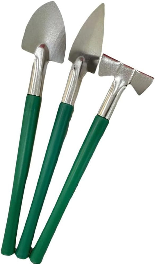 Indoor Gardening Kit 3Pcs Stainless Steel Rake Trowel and Shovel for Succulents Bonsai and Miniature Plants