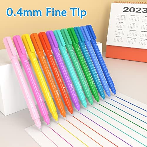 AECHY Dual Tip Curve Highlighter Pens, 10 Patterns, 12 Colors, 12 Pack - Image 4