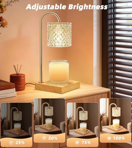 TigQiang 2 Pack Candle Warmer Lamp, Gifts for Women Mom House Warming Clear - Image 3