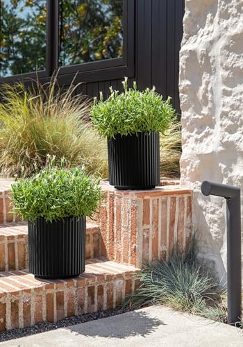 Veradek Demi Series Planter - Large Round Outdoor Planter - Image 4