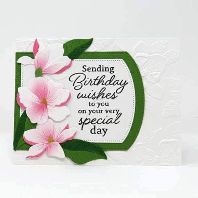 DzIxY Patchwork Peony Flowers and Leaves Metal Cutting Dies for Card Making Kit Embossing Paper Die Cuts Set Scrapbook Stencils Supplies Machine Templates