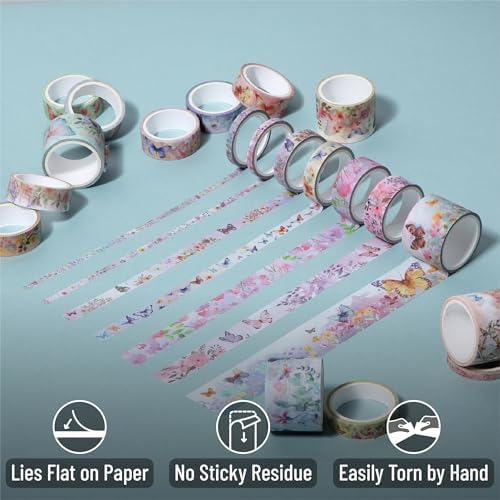 Mr. Pen- Washi Tape Set, 20 Rolls, Assorted Sizes, 4.37 Yards/Roll - Image 5
