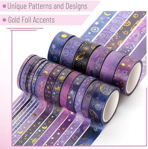 Mr. Pen- Washi Tape Set, 21 Rolls, Assorted Sizes, 5.5 Yards/Roll - Image 3