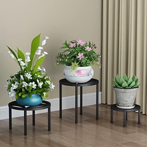 Zhongma Set of 3 Heavy Duty Sturdy Metal Plant Stand Indoor Fully Assembled by Zhongma
