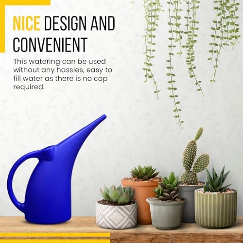 KP KOOL PRODUCTS Watering Can 1/2 Gallon - Small Watering Can for Indoor Plants - Outdoor Watering Can - Blue Plant Waterer - Plastic Watering Can for Garden - 1 Pack - Image 5