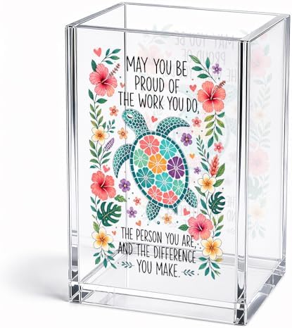Funny May You Be Proud Of The Work You Do Acrylic Pencil Holder Cup by Unknown