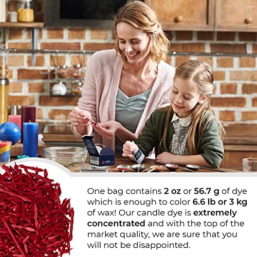 Red Candle Dye 2 oz for Soy Candle Making – Wax Color Chips - Image 4