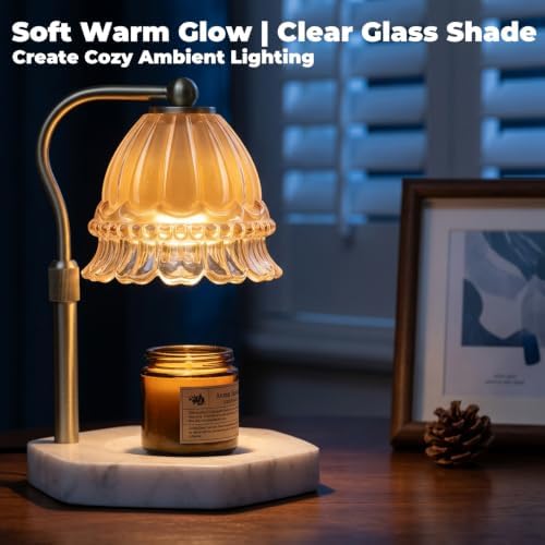 LALISU Candle Warmer Lamp with Timer Flower Candle Warmer Height Adjustable - Image 2
