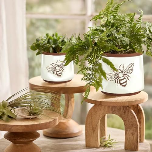 Terracotta Pots, 6+4 Inch Plant Pots, 2 Pcs with Drainage Holes - Image 2