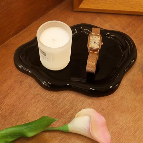 CCINPPY Ceramic Cloud Jewelry Tray Trinket Dish Key Bowl Nightstand Decor by CCINPPYJEWELRYACCESSORIES