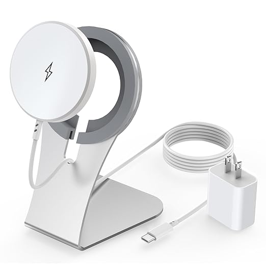 Magnetic Wireless Charger for Apple iPhone 17 Mag Safe Charging,USB-C Charger Block & 6FT 15W Fast Wireless Charging Pad Stand for iPhone 17/17Air/17Pro/17 ProMax/16/16 Plus/15/14/13/12 Series,AirPods