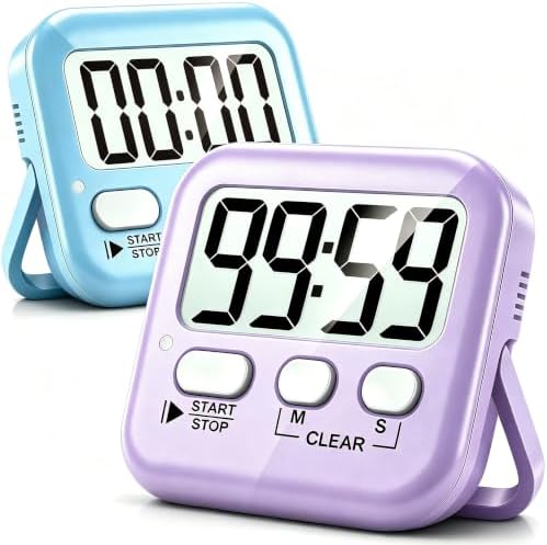 Antonki 2 Pack Digital Timer for Kids Classroom Kitchen Timers for Cooking by Antonki