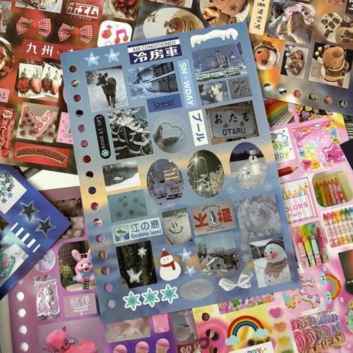 Japanese Sticker Book for Journaling Supplies,Vintage Japanese Stickers - Image 4