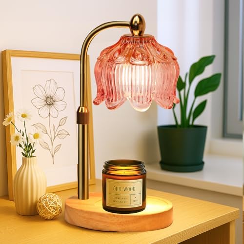 GEEZO Fragrance Candle Warmer Lamp，Electric Candle Warmer with Timer & Dimmer，Mom Christmas Birthday Gifts for Women, House Warming Gifts New Home Bedroom Decor by GEEZO