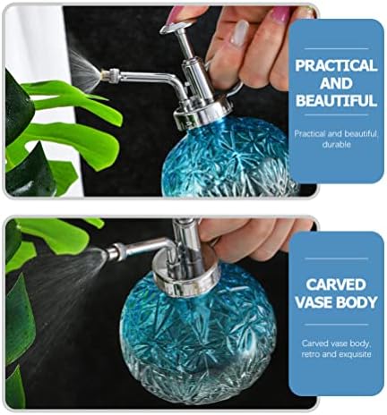 Gadpiparty Glass Plant Mister Spray Bottle Vintage Plant Watering can for Indoor House Plants Succulents and Mini Bonsai Refillable Decorative Sprayer with Ergonomic Handle 6.29 X 3.54 X 3.54 in - Image 5
