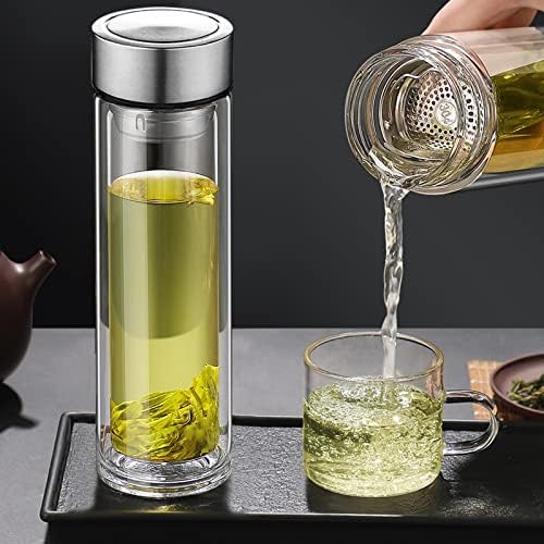 PARACITY Tea Infuser Bottle, Glass Tea Infuser Mug, 12 fl oz Tumbler - Image 4