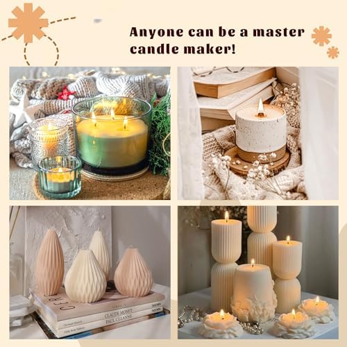 PIUH 2-in-1 Candle & Soap Making Kit for Adults Begineers DIY Craft Kit - Image 5