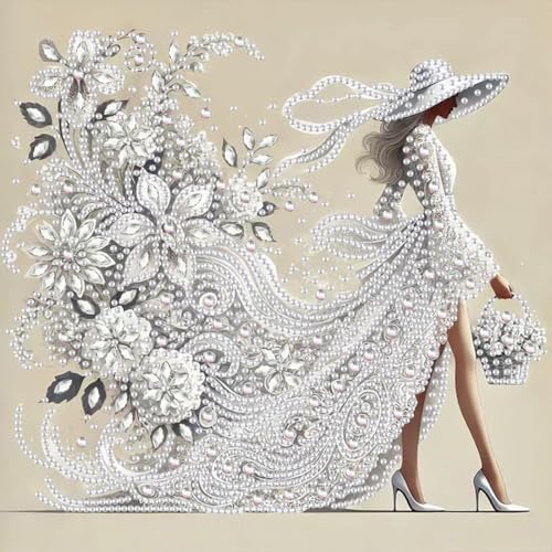SHICERNHJ 5D Diamond Painting Kits for Adults,Diamond Art Elegant Woman Painting Kits for Special Shape,DIY Crystal Rhinestones Art Craft Kits for Home Wall Decor 12 x 12 inch by Unknown