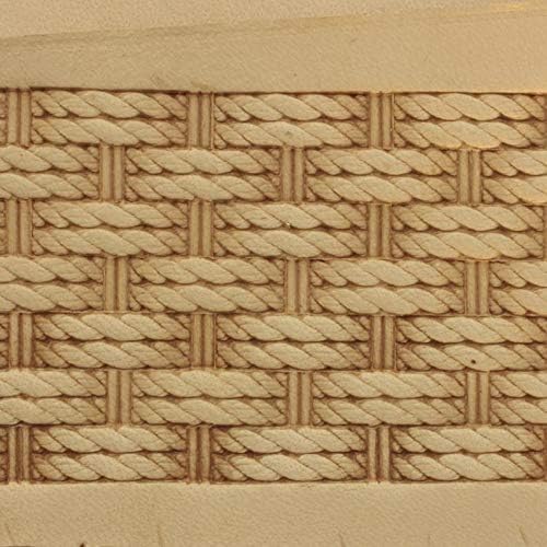 DandS ltd Leather Stamp Tool, Rope Knot, Professional Steel Craft Tool for Leatherworking, Embossing, Carving & Stamping Leather Projects, Belts, Wallets & DIY Projects Compatible with Mallet #193