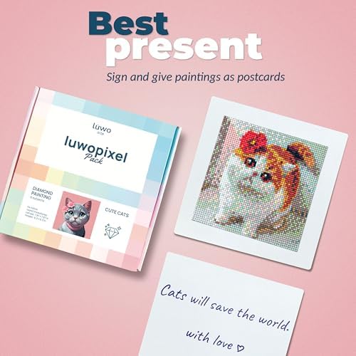 LuwoArte Painting Kit – Japanese Theme (Cute Cats) - Image 5