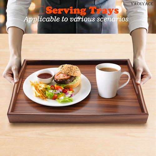 Wood Serving Tray Small, 14"x10"x2" Small Serving Tray - Image 7
