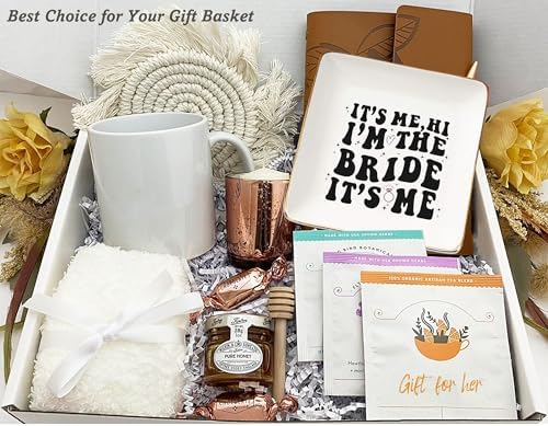 NZY It's Me Hi I'm The Bride-Future Mrs Engagement Gift for Bride to Be - Bridal Shower & Bachelorette Party Gifts - Ceramic Jewelry Tray Trinket Holder Ring Dish - Image 6