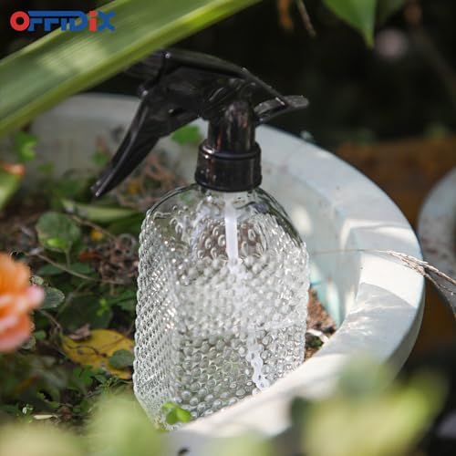 Clear Glass Plant Mister Watering Spray Bottle Adjustable Nozzle 13.5 oz - Image 4