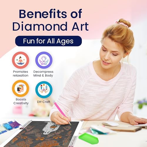 Halloween, Ghost Diamond Art Kit for Adults Scary Monster Ghost 5D 12x16 - Image 3