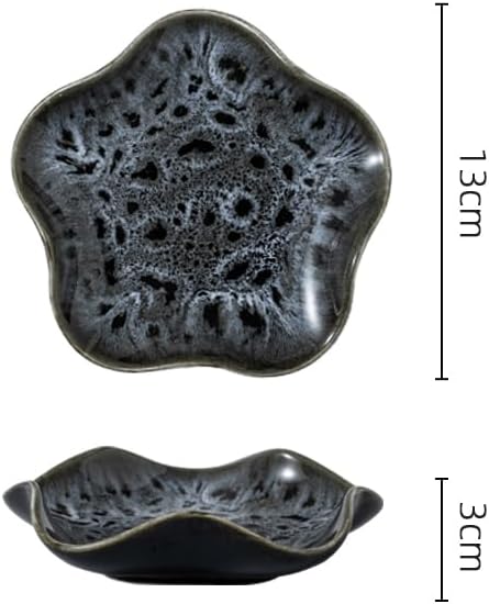 Ceramic Jewelry Tray, Decorative Trinket Dish for Rings, Earrings, Necklaces, Bracelets, Watch & Keys, Birthday, Mother's Day & for Women, 5.3 Inch, Ash Spot - Image 2