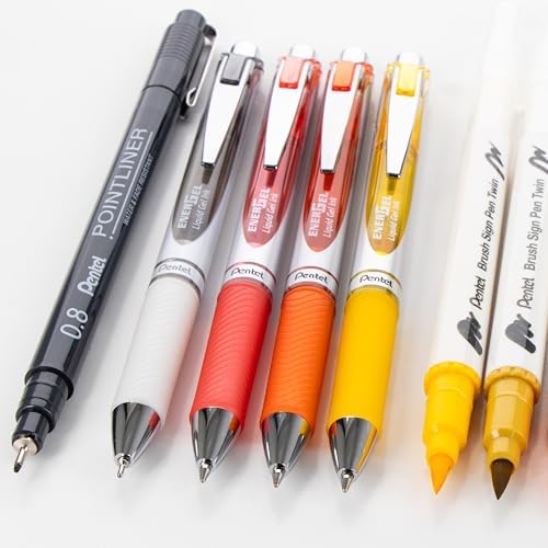 Pentel Carrie Walker Gratitude Writing and Journaling Kit, Gel Pens and Marker Variety Pack, Inspiring Color Palette, 14 Pieces - Image 4