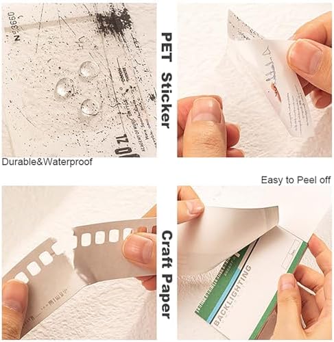 Doraking 94PCS Film Scrapbook Paper Packs for Journaling Supplies Planners - Image 5