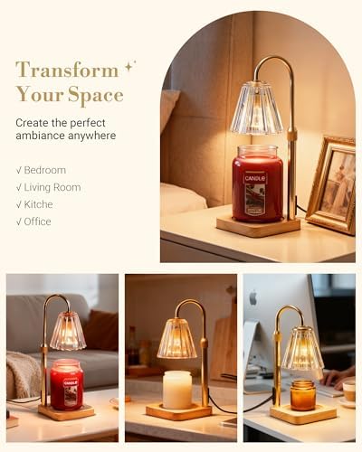 Marycele Candle Warmer Lamps 2 Pack, Electric Lamp with Timer Gifts Decor - Image 4